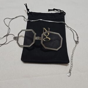 Eye Glass Pendant Necklace